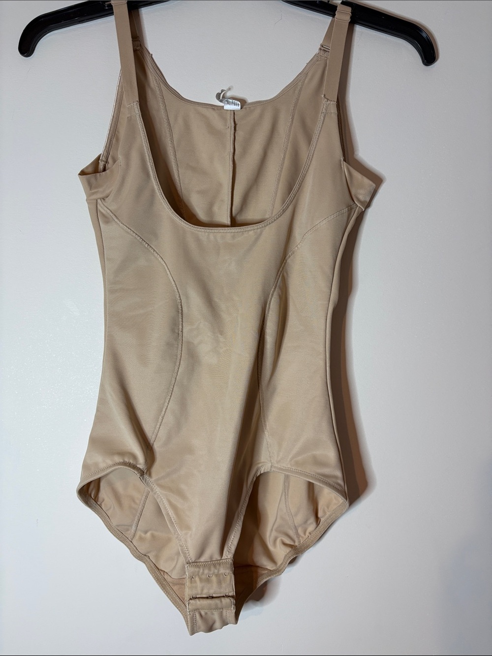 Maidenform Ultimate Instant Slimmer Open Bust Bodysuit (Style #2656) Beige large